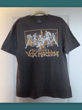 Vox Machina Dungeons & Dragons Fantasy Critical Role graphic Tshirt XL